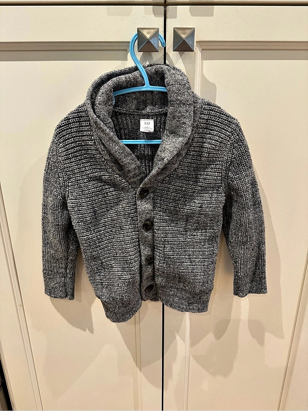 Gap 2t 12Shawl Collar Cardigan in Gray Like New